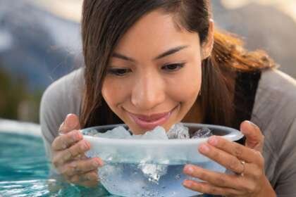 Can the Ice Water Face Dip Technique Really Make You Look Younger?