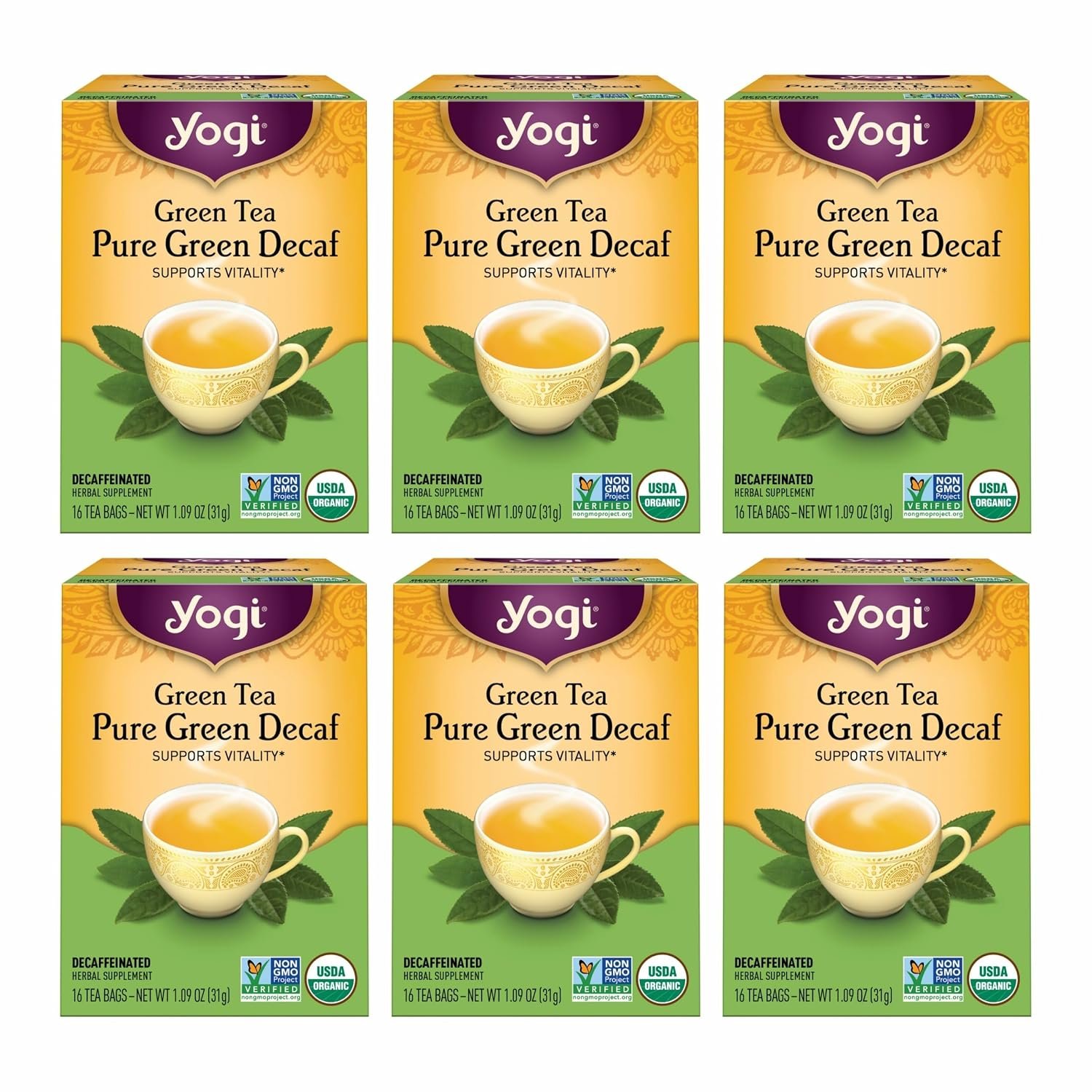 Yogi Green Tea Pure Green Decaf